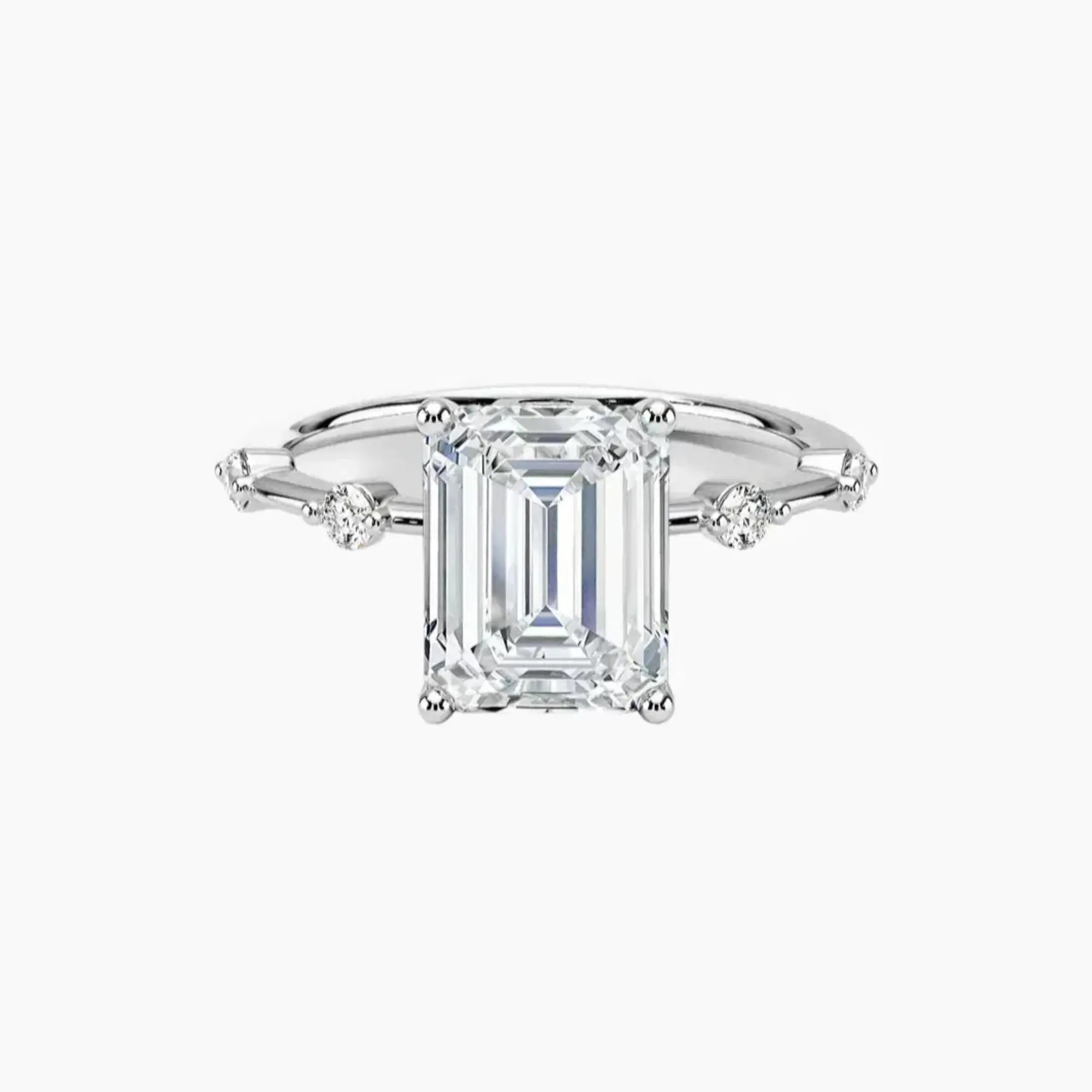 OBSER136 - Sena Emerald engagement ring setting view 1