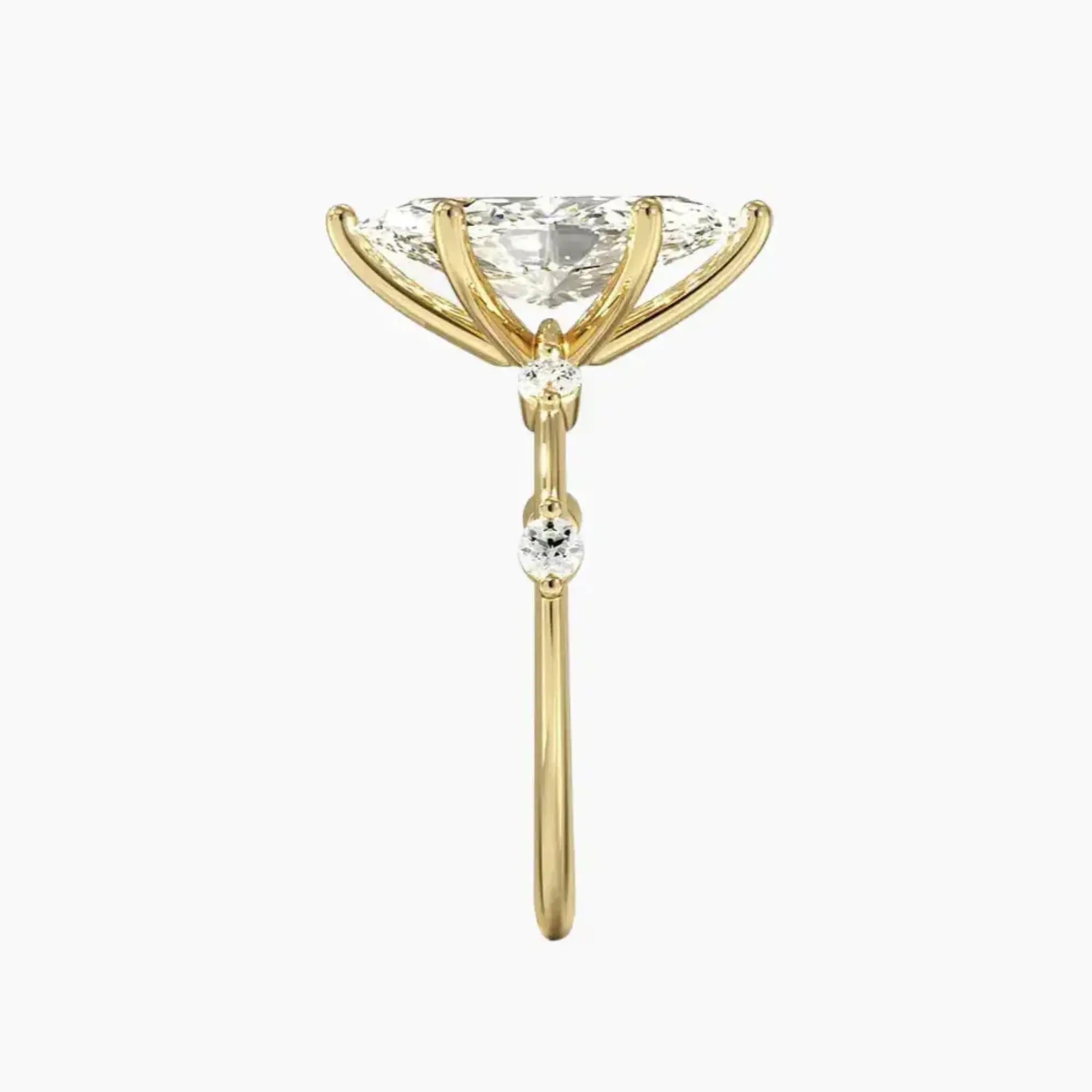 OBSER015 - Sena Marquise engagement ring setting view 9