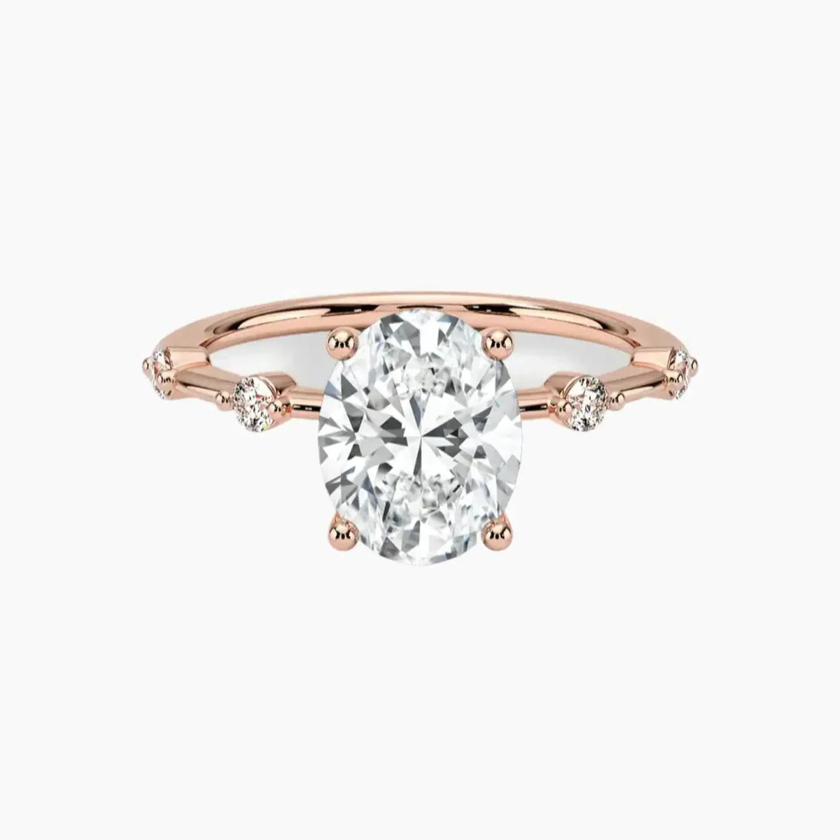 OBSER259 - Sena Oval engagement ring setting view 4