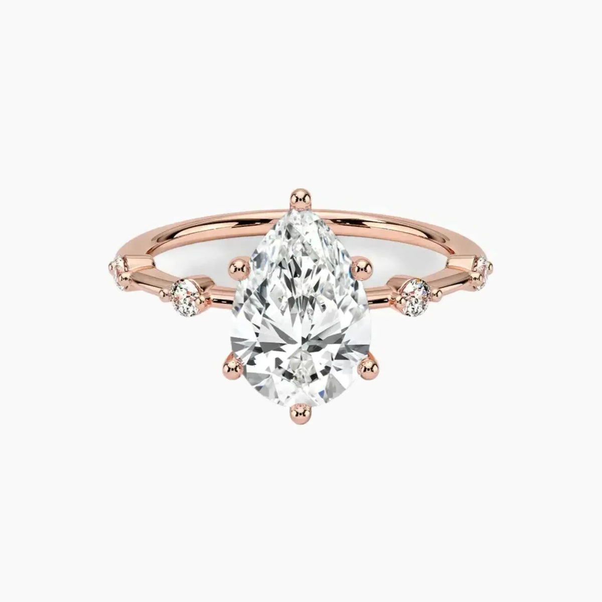 OBSER257 - Sena Pear engagement ring setting view 4