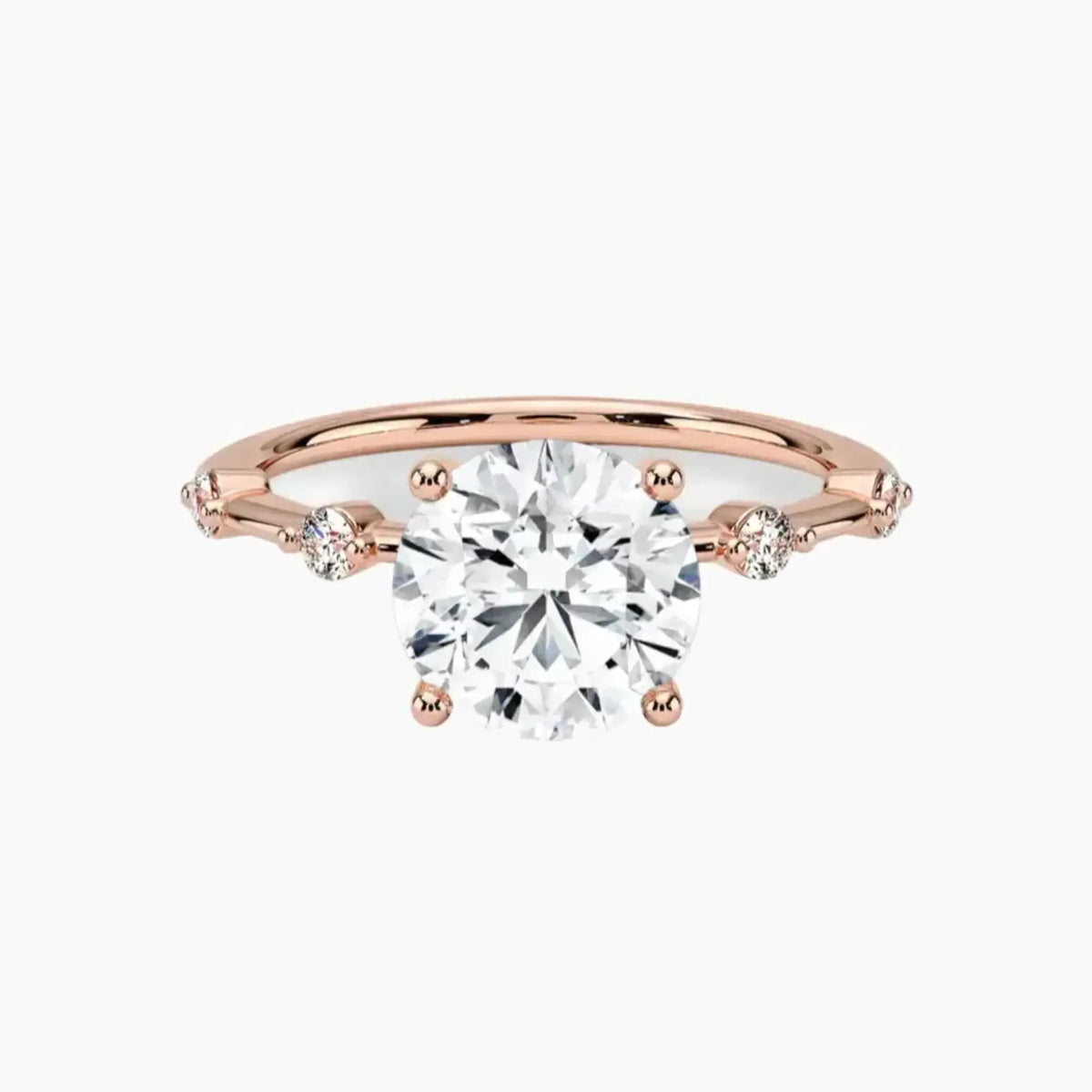 OBSER260 - Sena Round engagement ring setting view 4