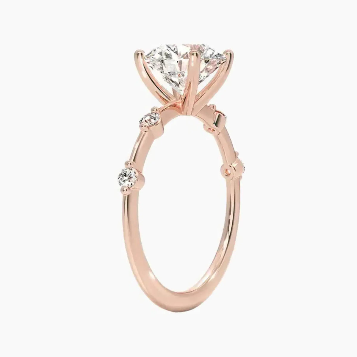 OBSER260 - Sena Round engagement ring setting view 5