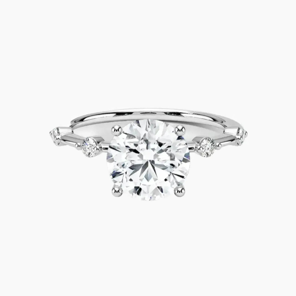 OBSER260 - Sena Round engagement ring setting view 1