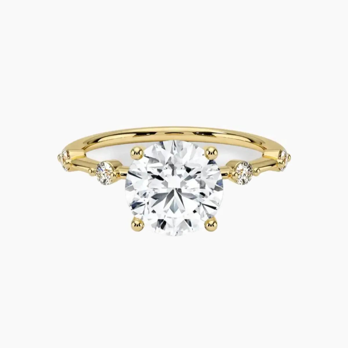 OBSER260 - Sena Round engagement ring setting view 7