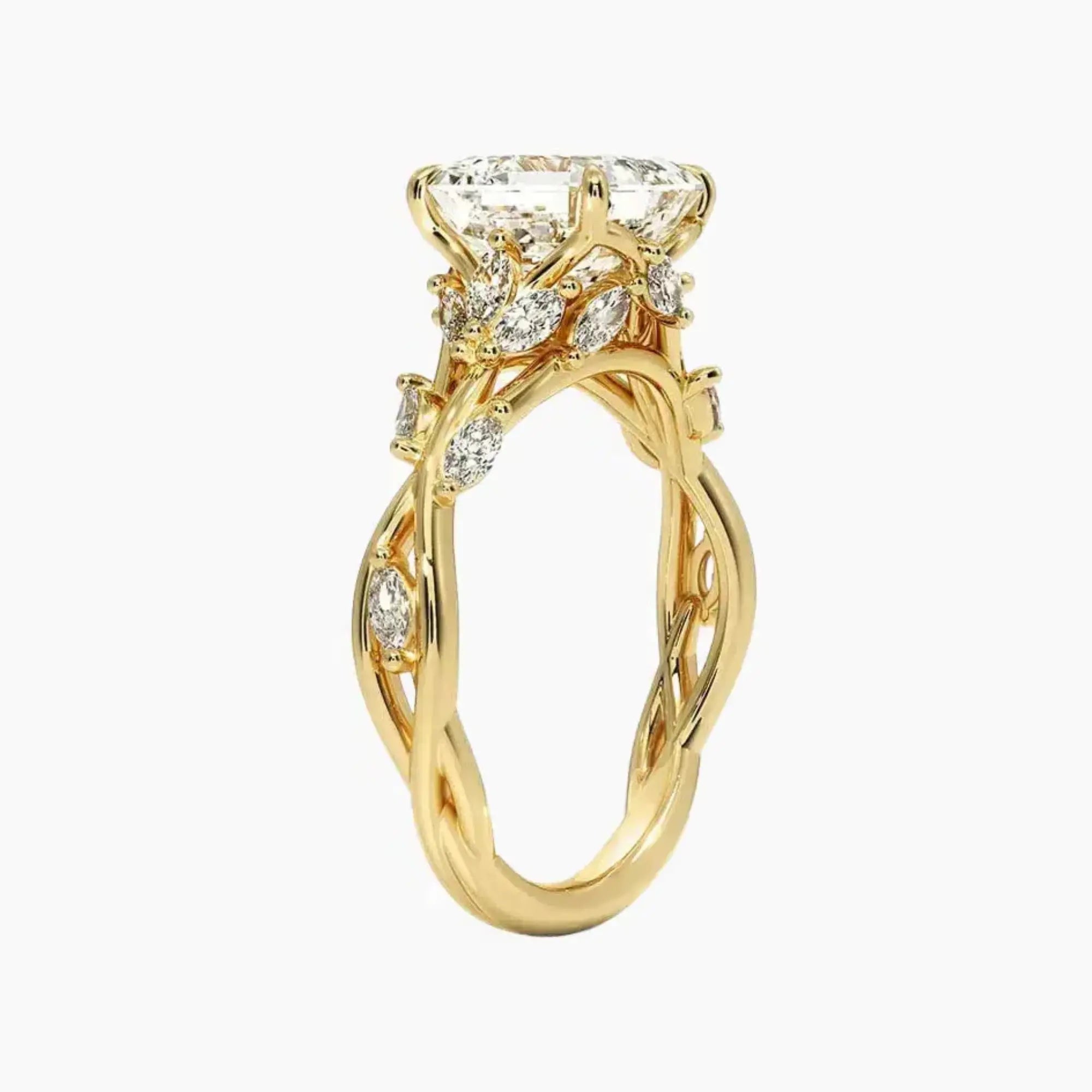 OBSER139 - Melia Asscher engagement ring setting view 8