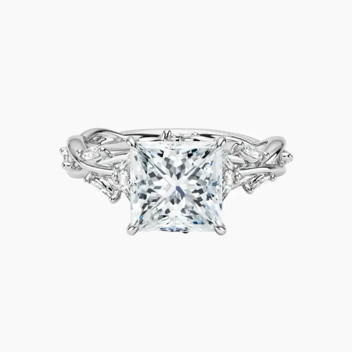 OBSER263 - Melia Princess engagement ring setting view 1