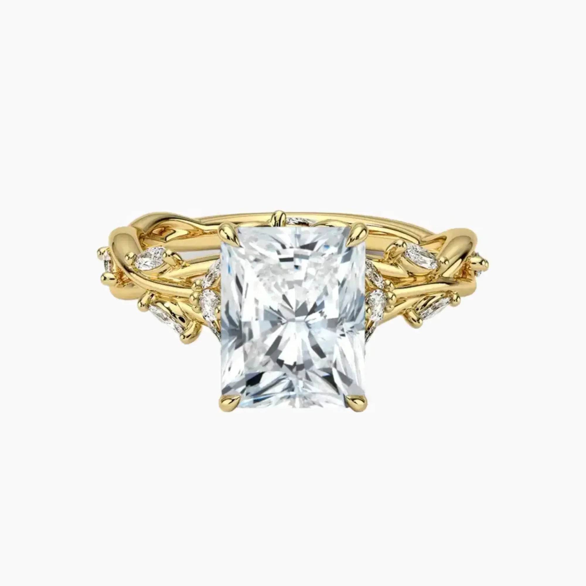 OBSER064 - Melia Radiant engagement ring setting view 7