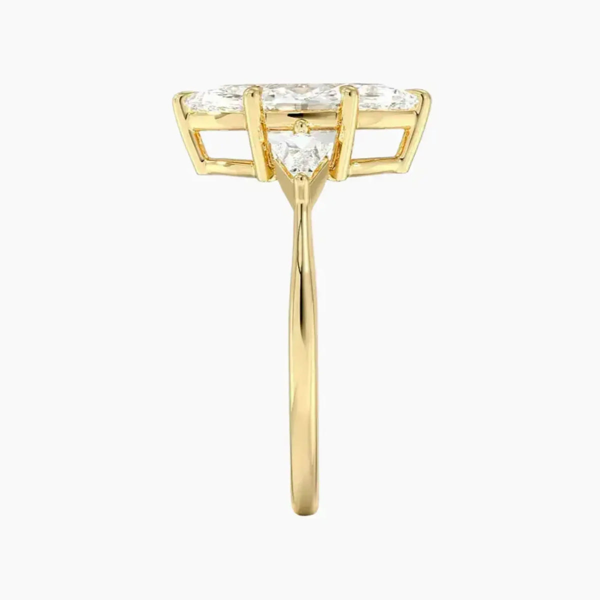 OBSER553 - Isolde Three Stone Marquise engagement ring setting view 9