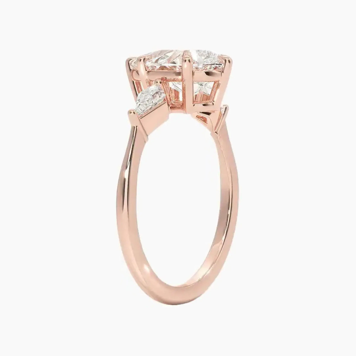OBSER556 - Isolde Three Stone Pear engagement ring setting view 5