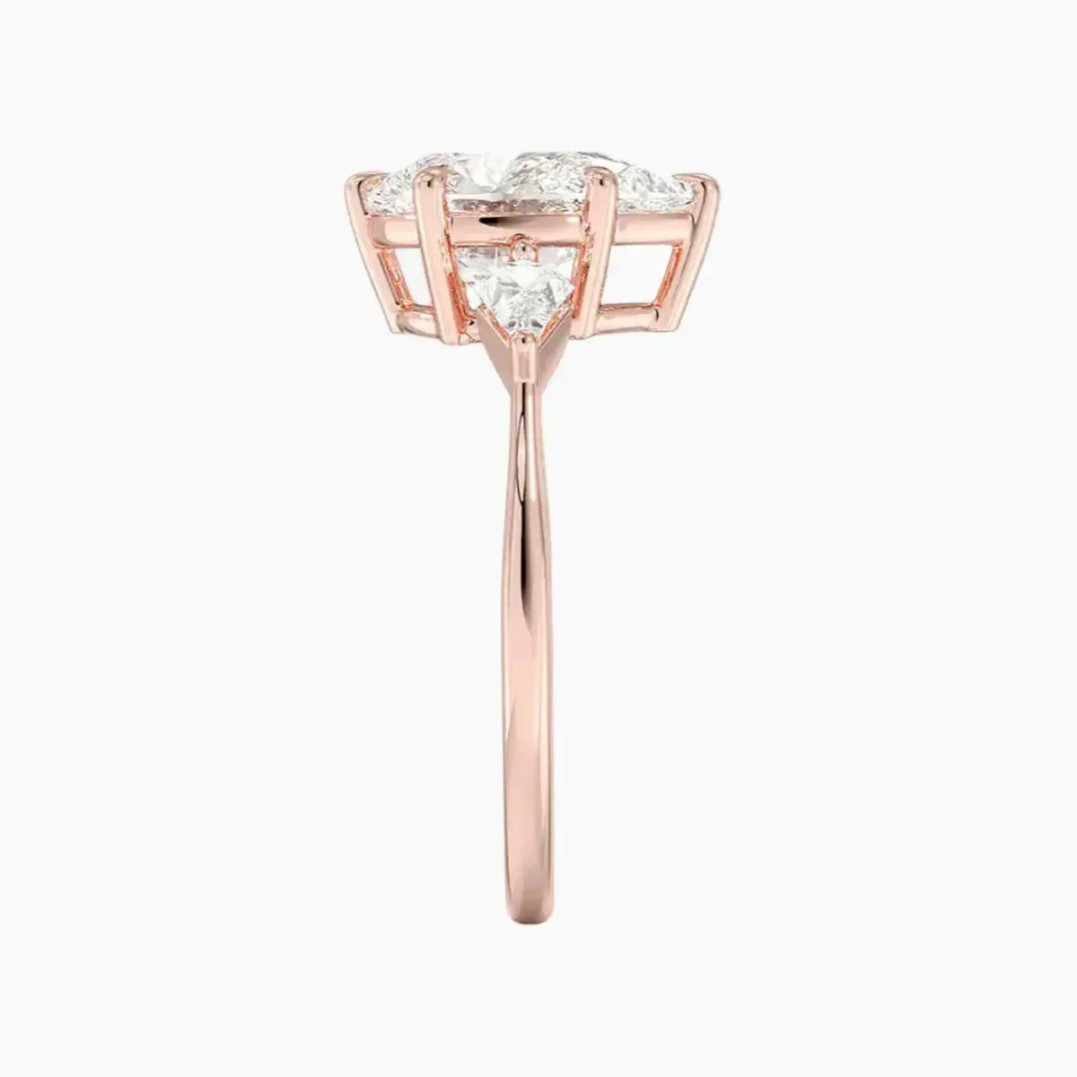 OBSER556 - Isolde Three Stone Pear engagement ring setting view 6