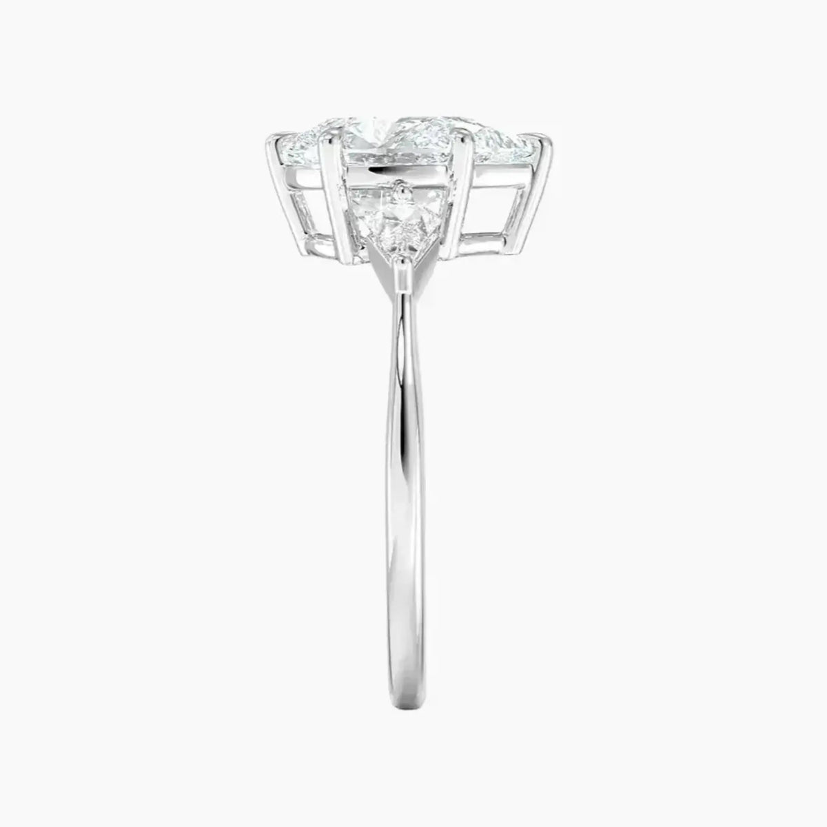 OBSER556 - Isolde Three Stone Pear engagement ring setting view 3