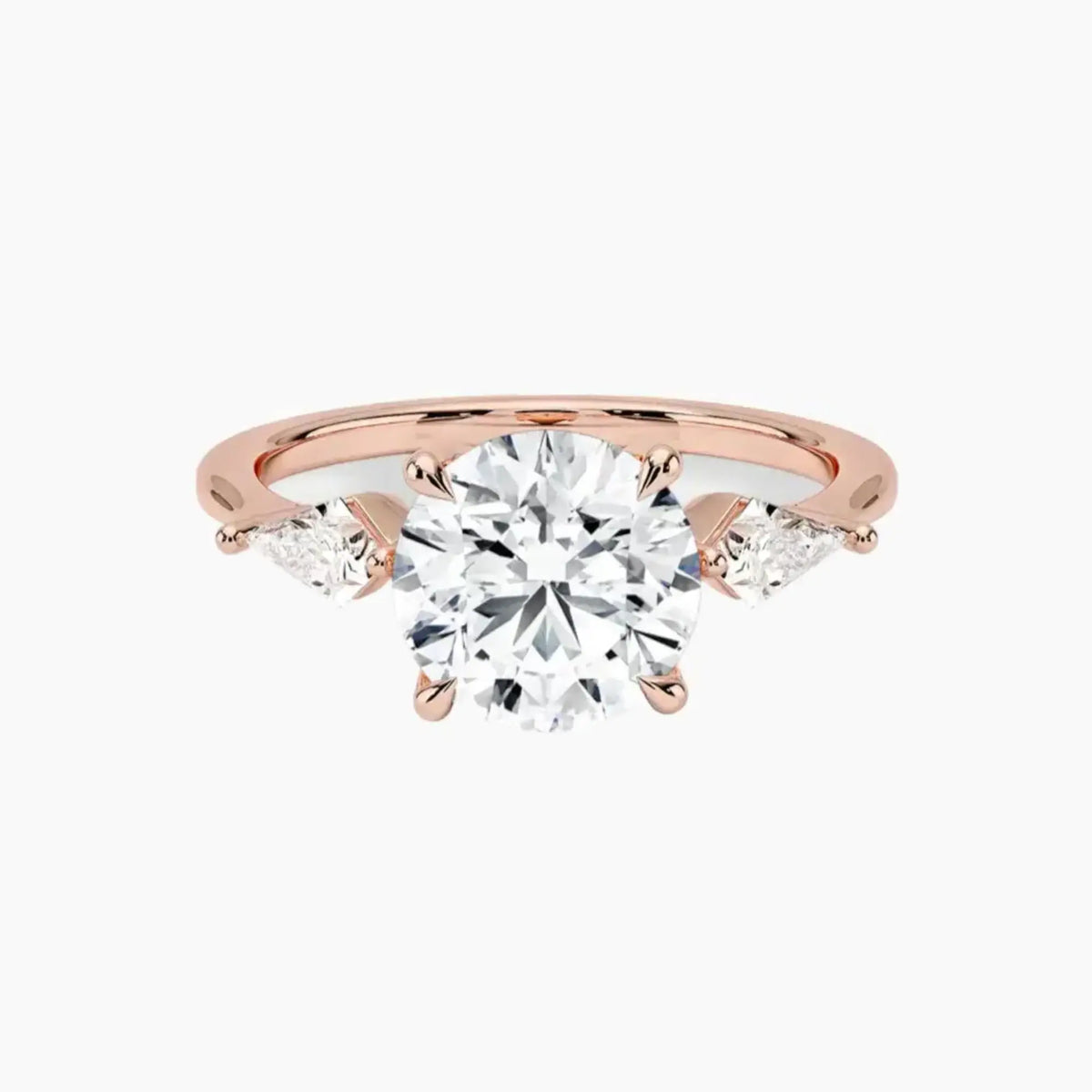 OBSER559 - Isolde Three Stone Round engagement ring setting view 4
