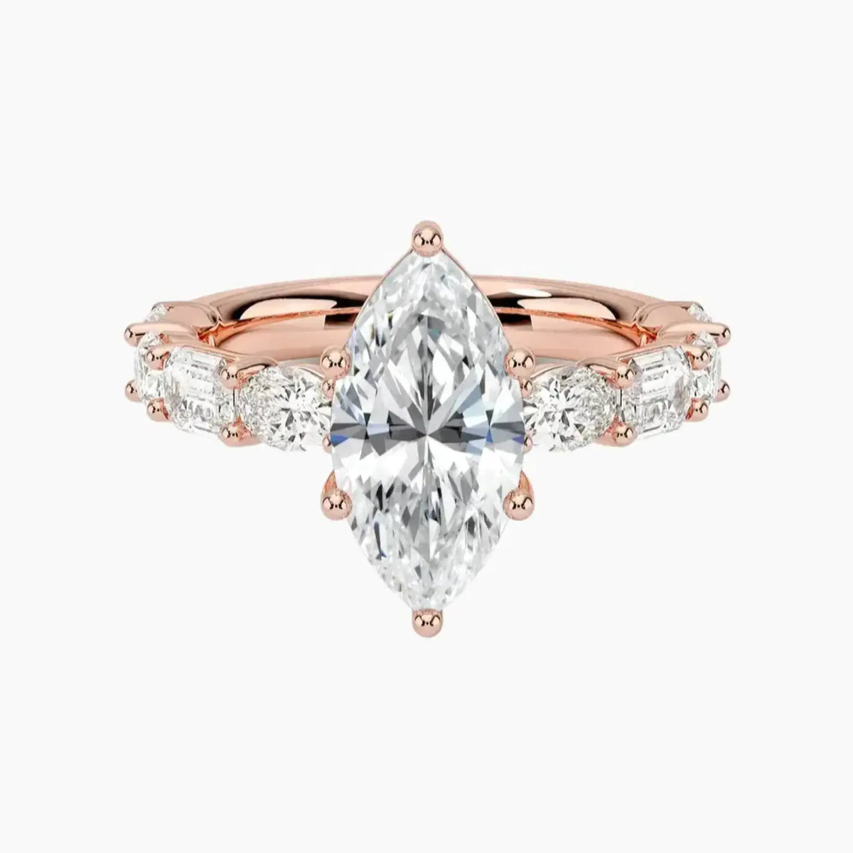 OBSER280 - Ariadne Marquise engagement ring setting view 4