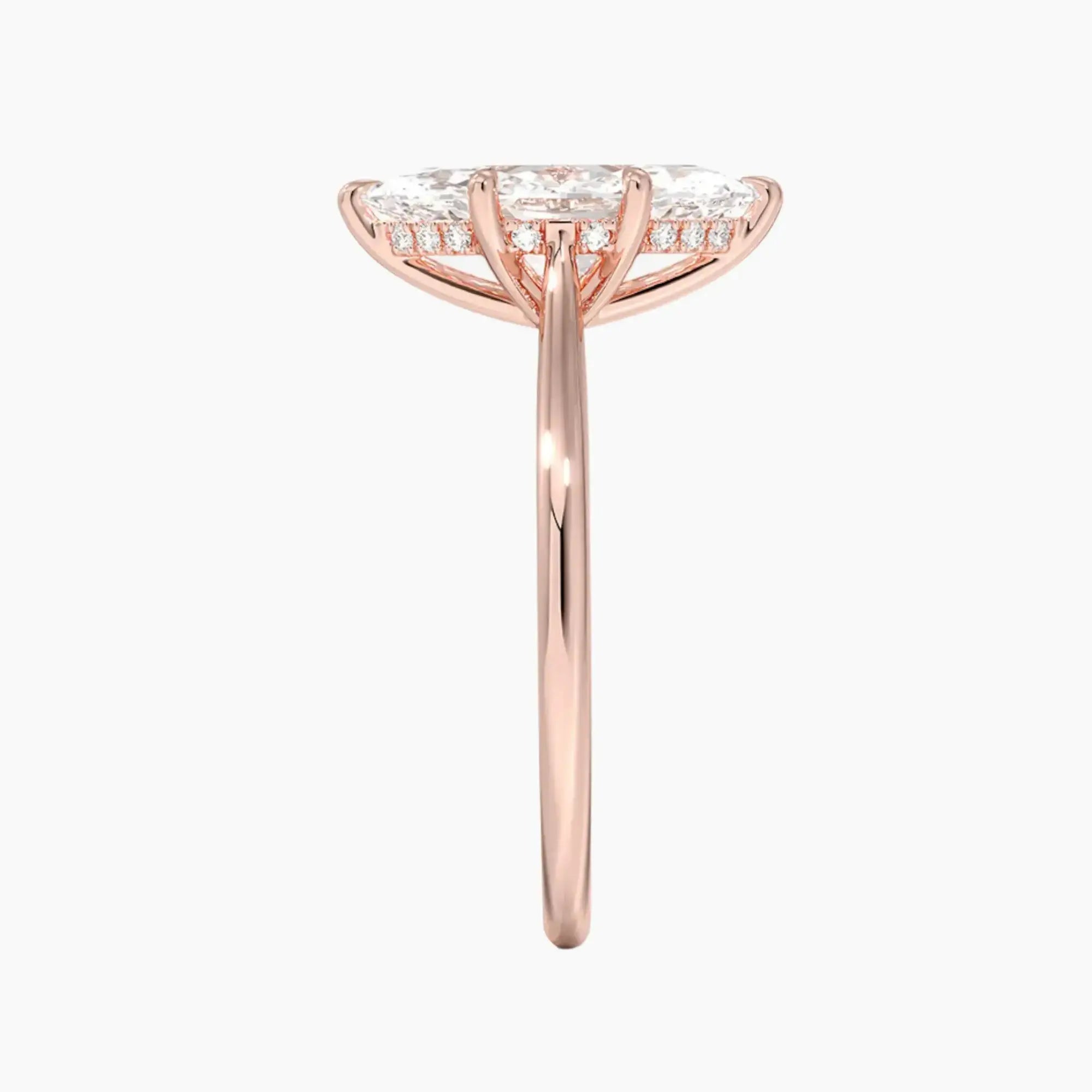 OBSER004 - Hestia Solitaire Marquise engagement ring setting view 6
