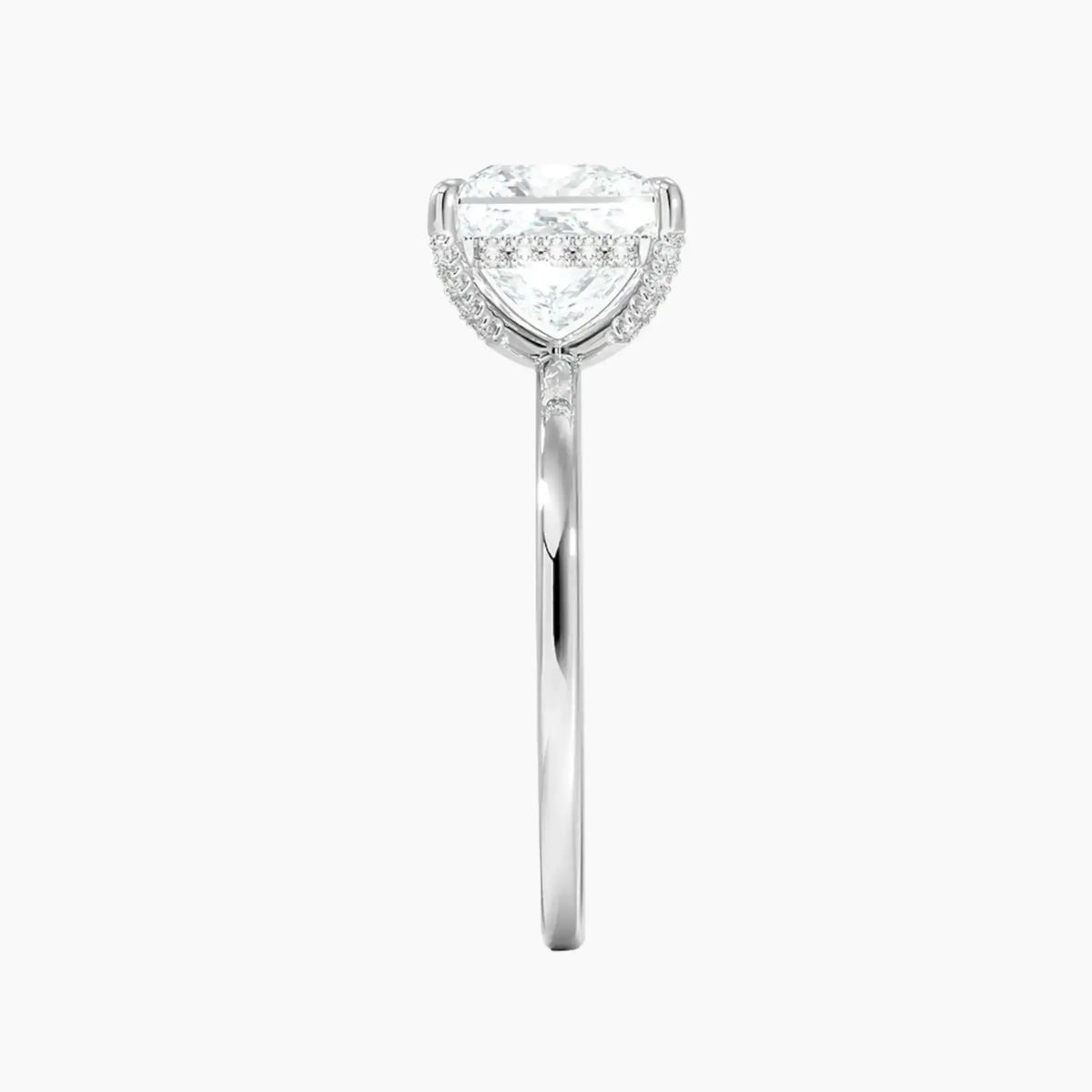 OBSER381 - Dahlia Solitaire Princess engagement ring setting view 3