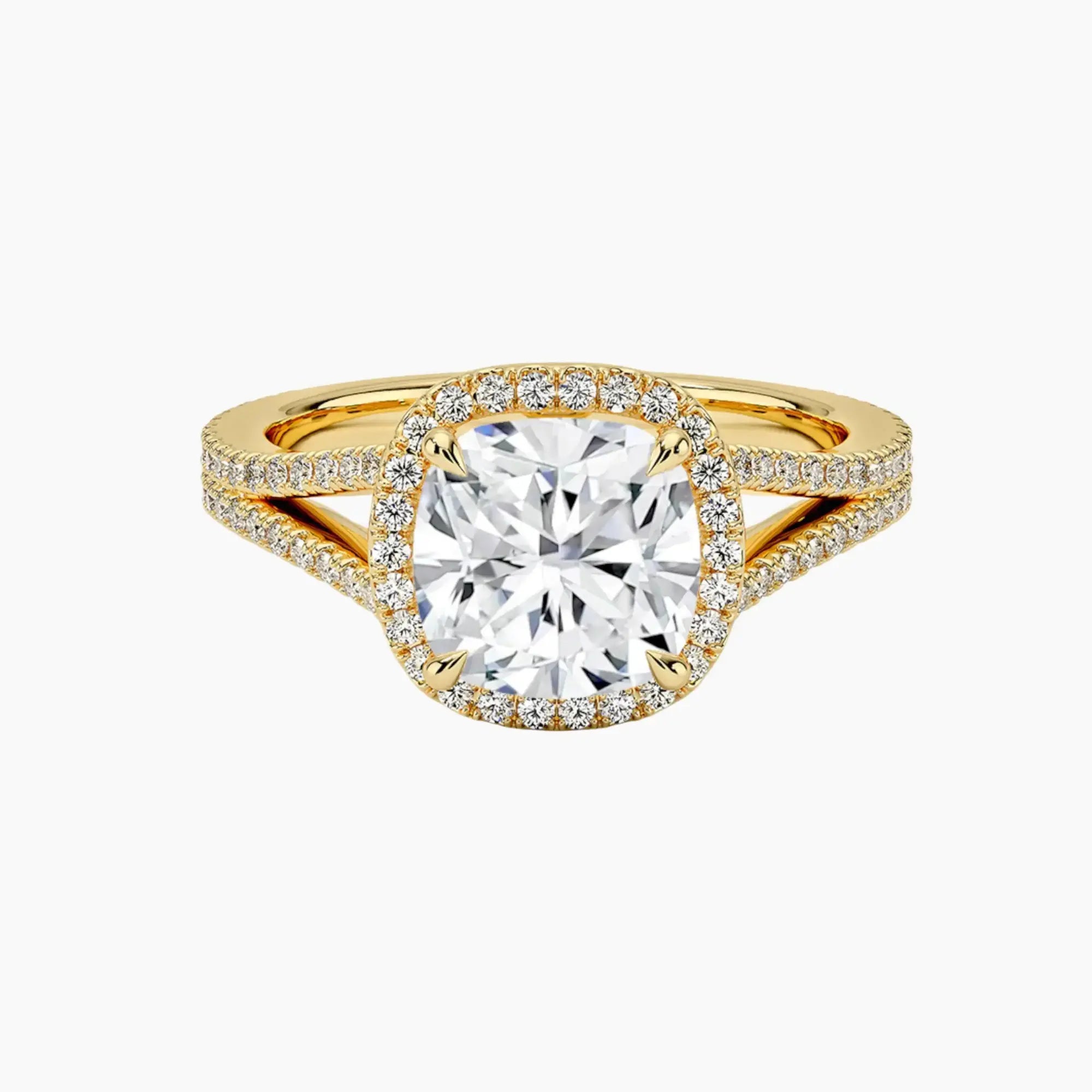OBSER225 - Zephyrine Halo Cushion engagement ring setting view 7