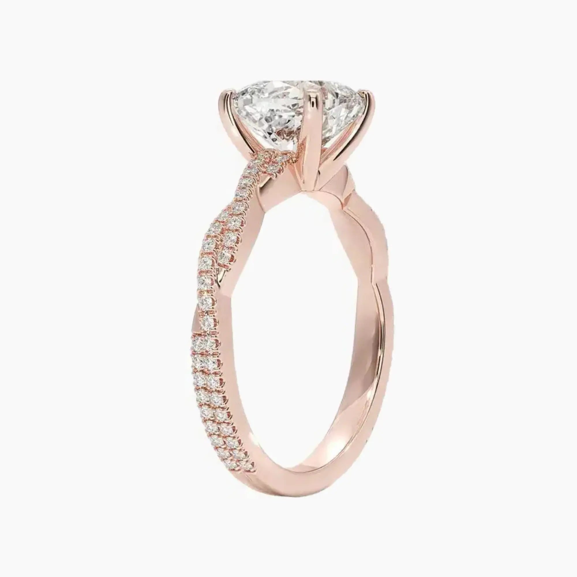 OBSER363 - Briar Solitaire Cushion engagement ring setting view 5