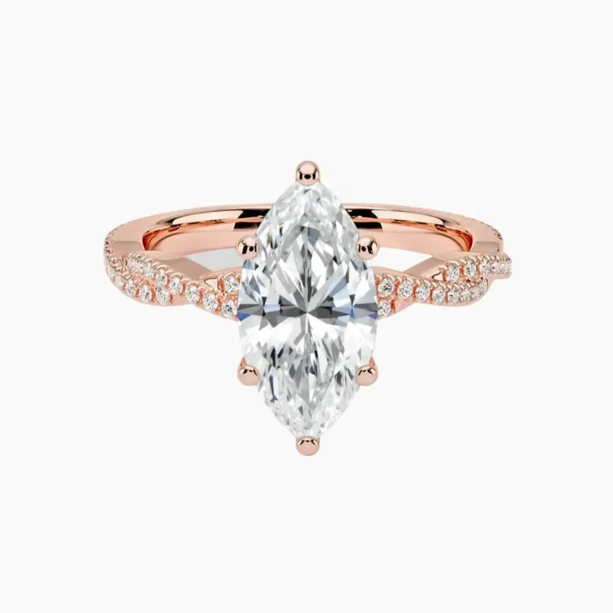 OBSER352 - Cassia Solitaire Marquise engagement ring setting view 4