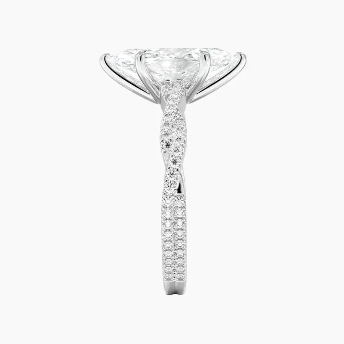 OBSER352 - Cassia Solitaire Marquise engagement ring setting view 3