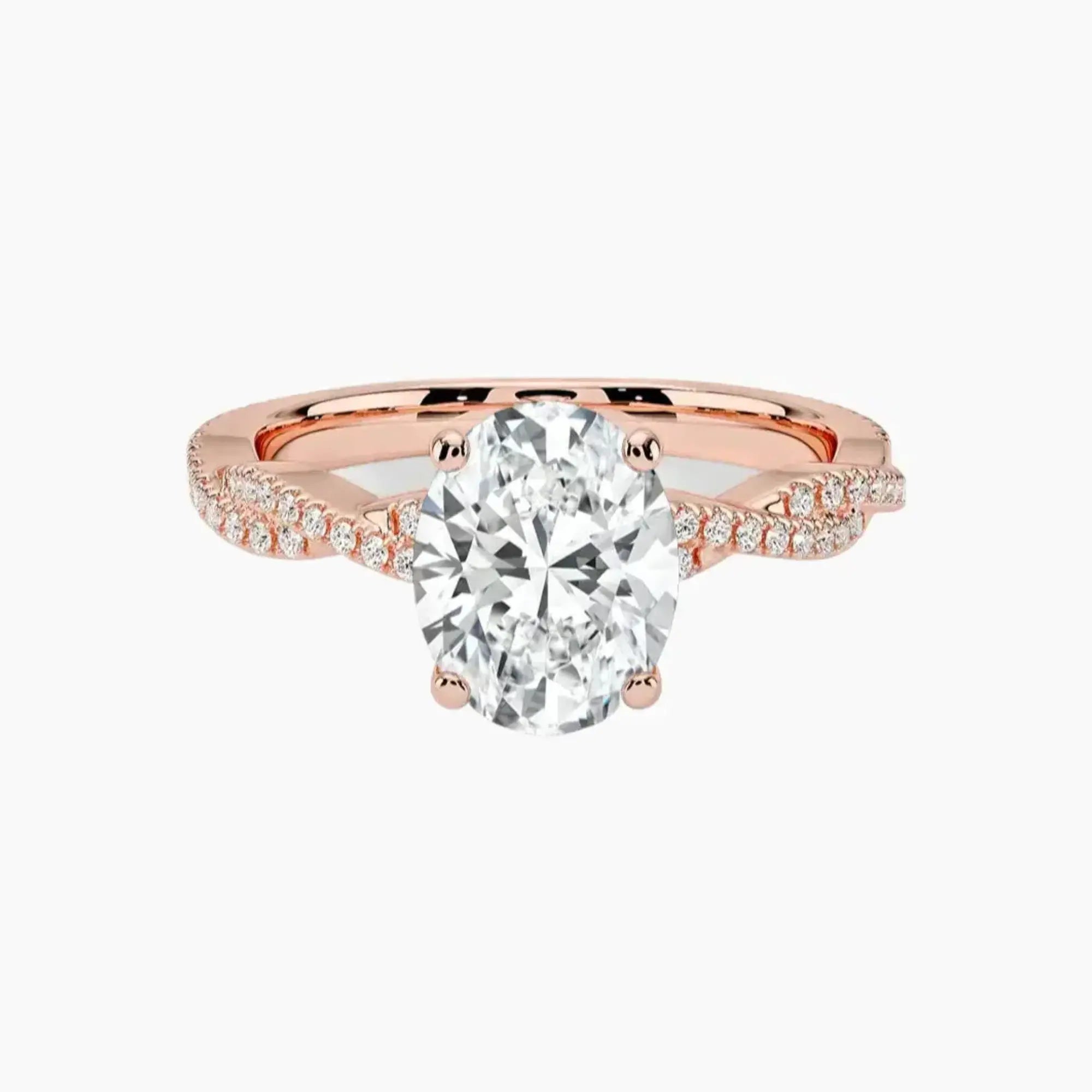 OBSER357 - Cassia Solitaire Oval engagement ring setting view 4