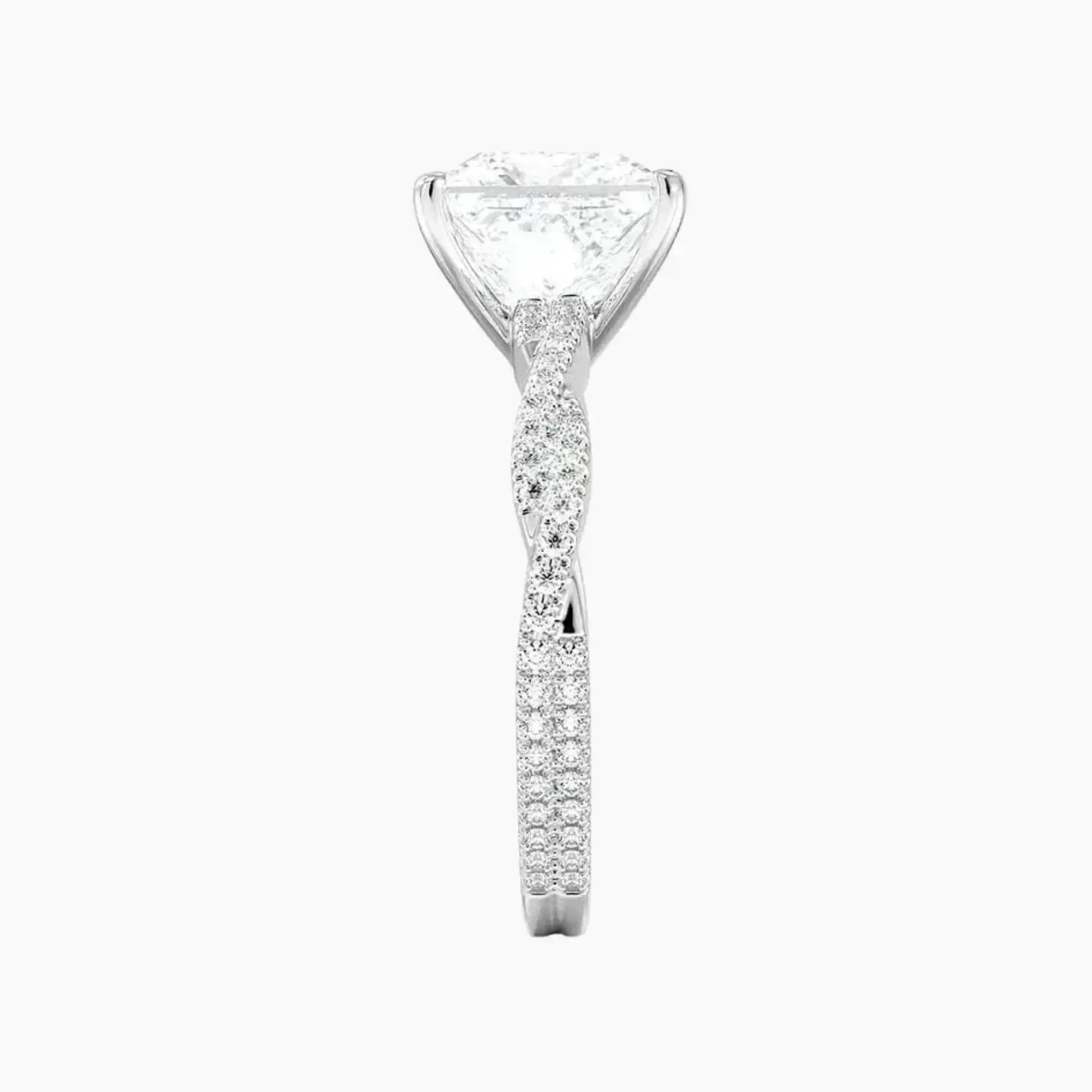 OBSER095 - Briar Solitaire Princess engagement ring setting view 3
