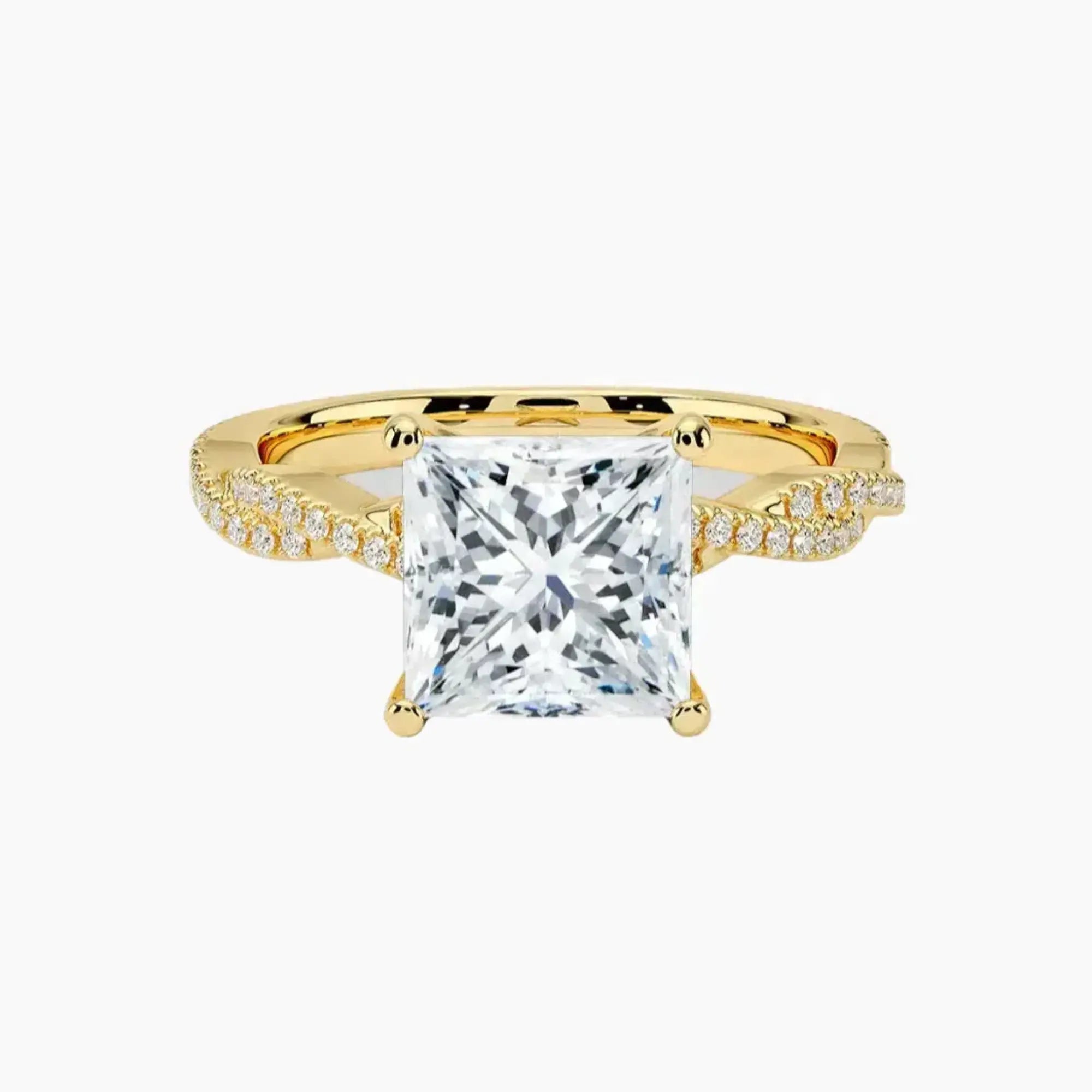 OBSER095 - Briar Solitaire Princess engagement ring setting view 7