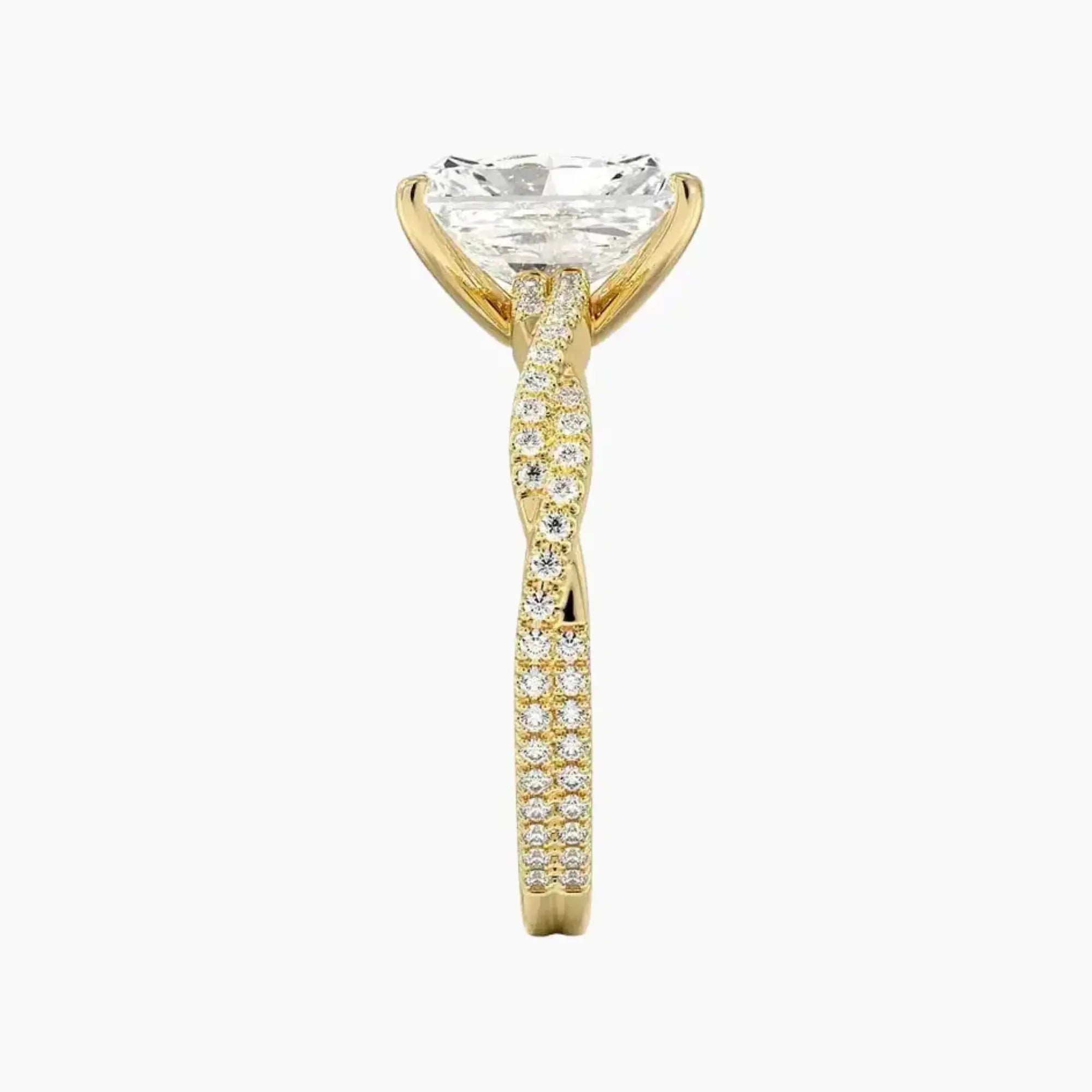 OBSER350 - Cassia Solitaire Radiant engagement ring setting view 9
