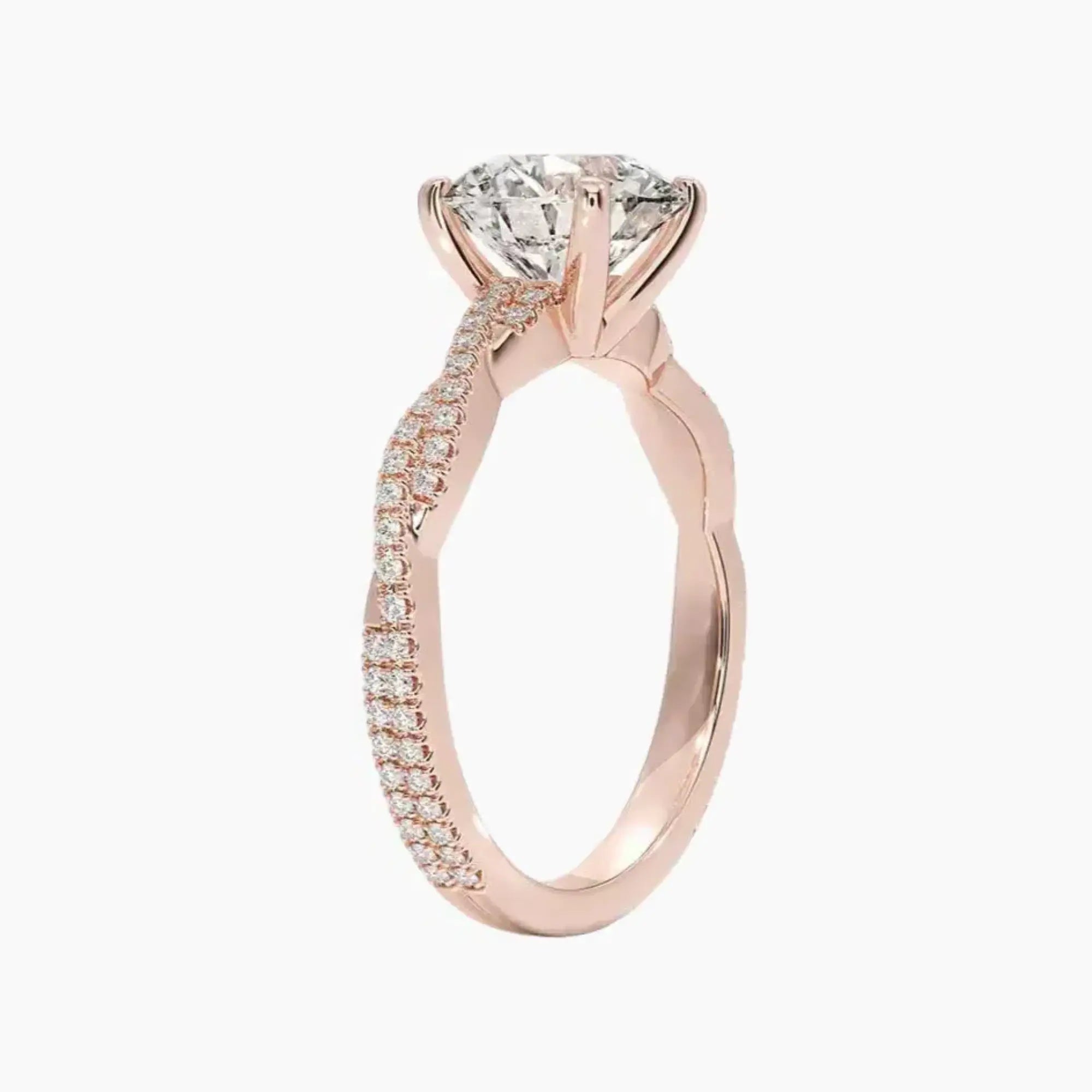 OBSER364 - Briar Solitaire Round engagement ring setting view 5