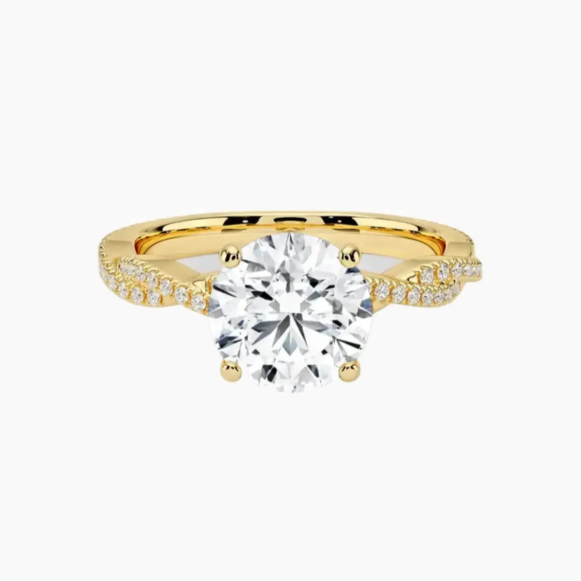 OBSER364 - Briar Solitaire Round engagement ring setting view 7