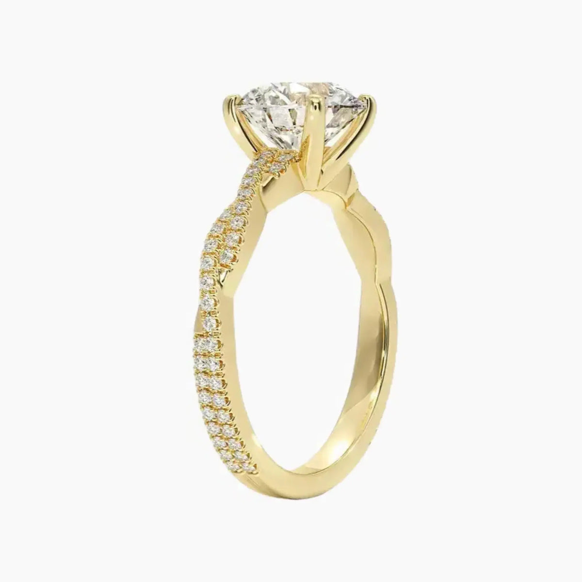OBSER364 - Briar Solitaire Round engagement ring setting view 8