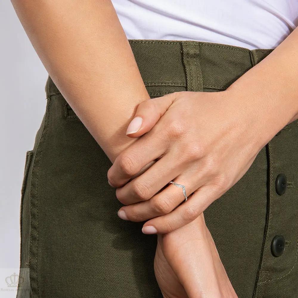 Chiara Wedding Band Ring - LR99 Camélia™