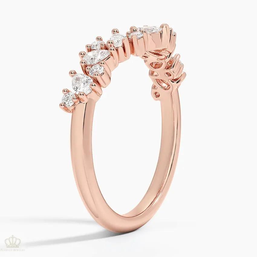 LR115 - Olivetta Contoured Wedding Band Ring Camélia™