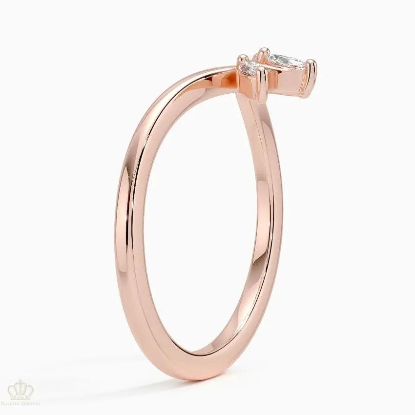 Abelia Wedding Band Ring - LR93 Camélia™