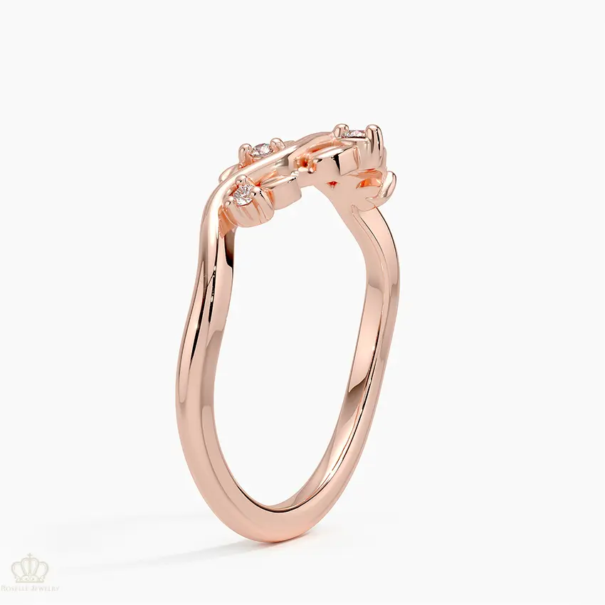 Veranda Wedding Band Ring - LR77 Camélia™