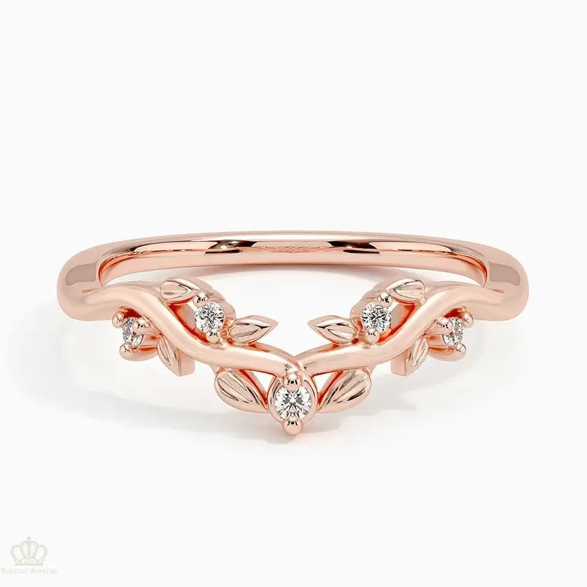 Veranda Wedding Band Ring - LR77 Camélia™