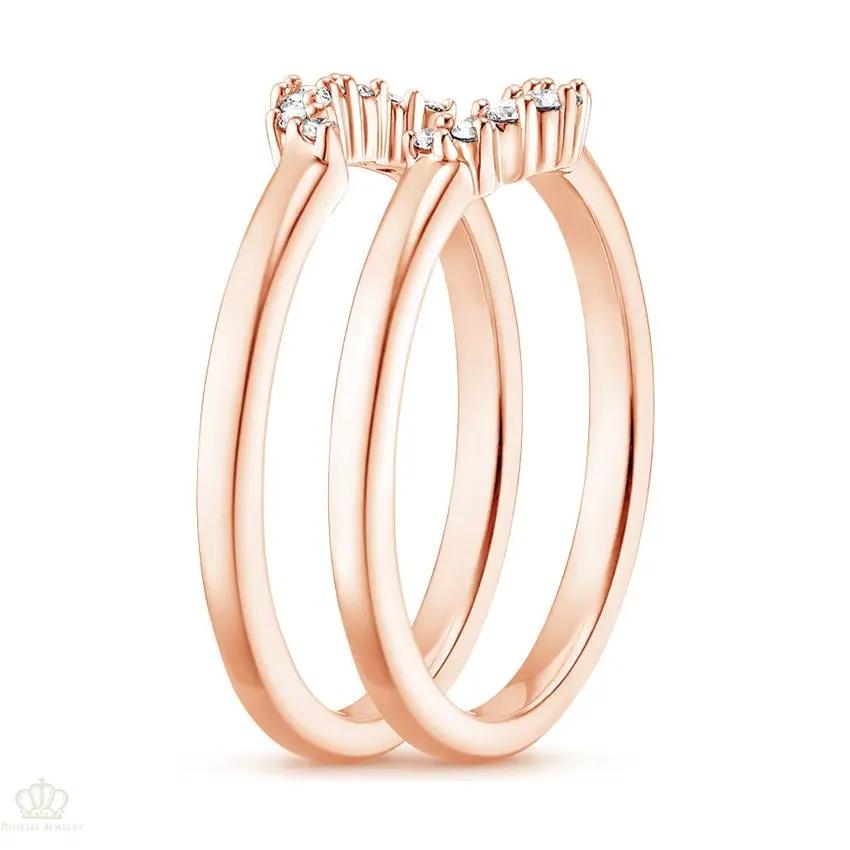 Crescent Nested Wedding Band Ring - LR107 Camélia™