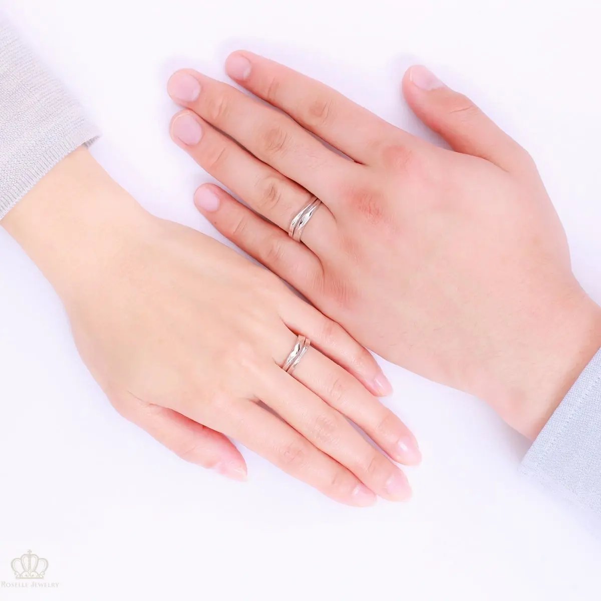 Unique Couple Wedding Ring Set - WM46 CHARLISA™