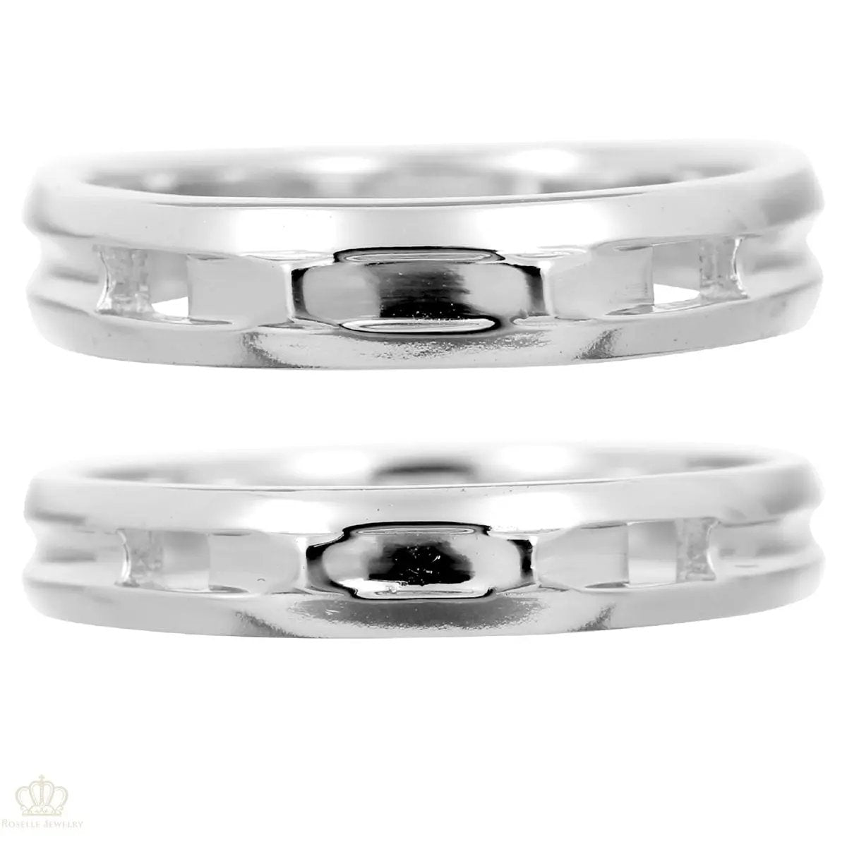Unique Couple Wedding Ring Set - WM49 CHARLISA™