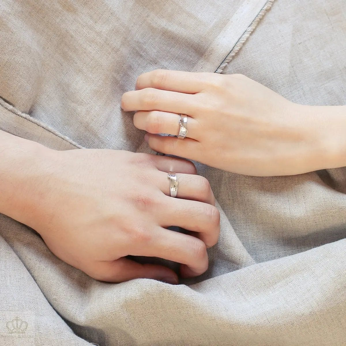 Unique Couple Wedding Ring Set - WM50 CHARLISA™