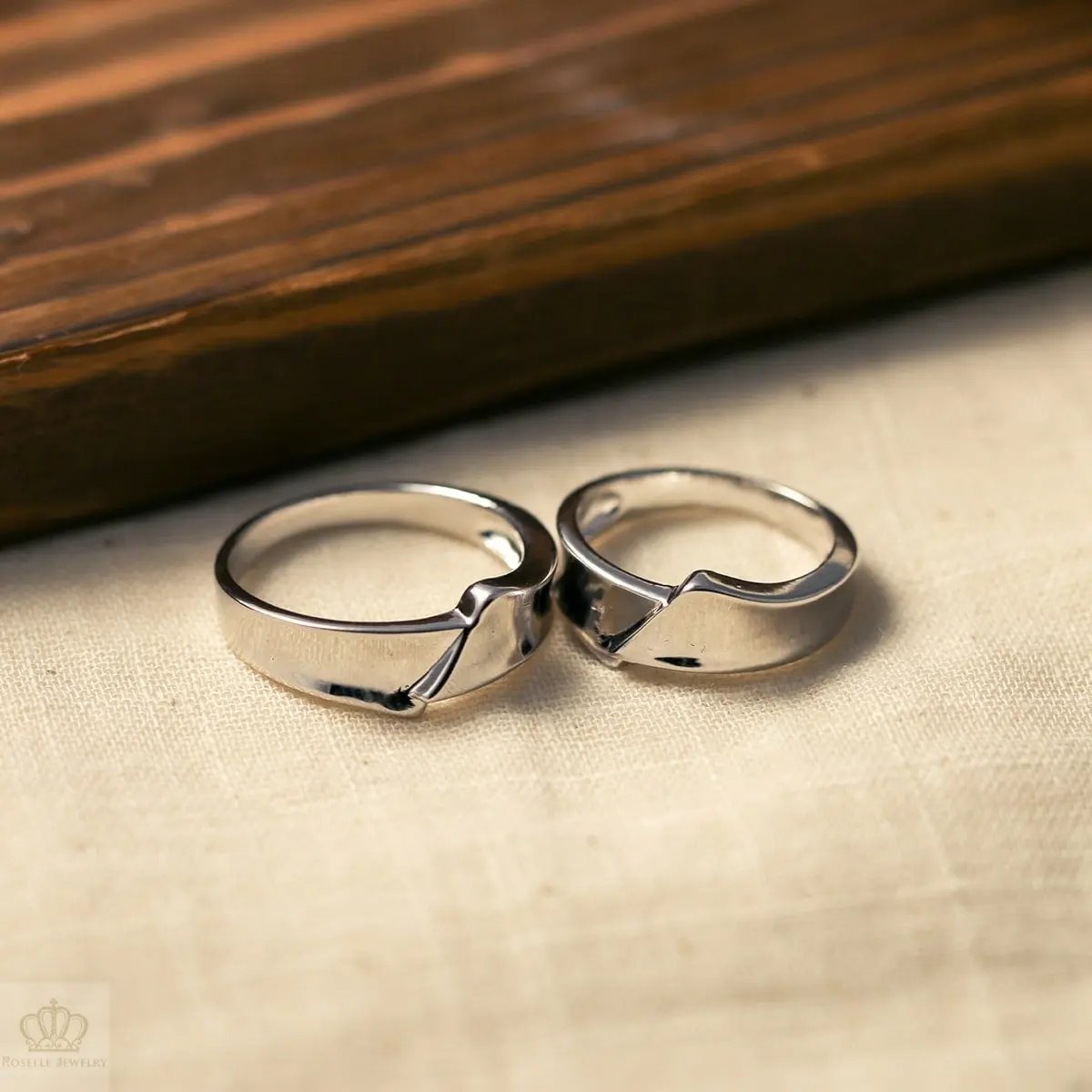 Unique Couple Wedding Ring Set - WM50 CHARLISA™
