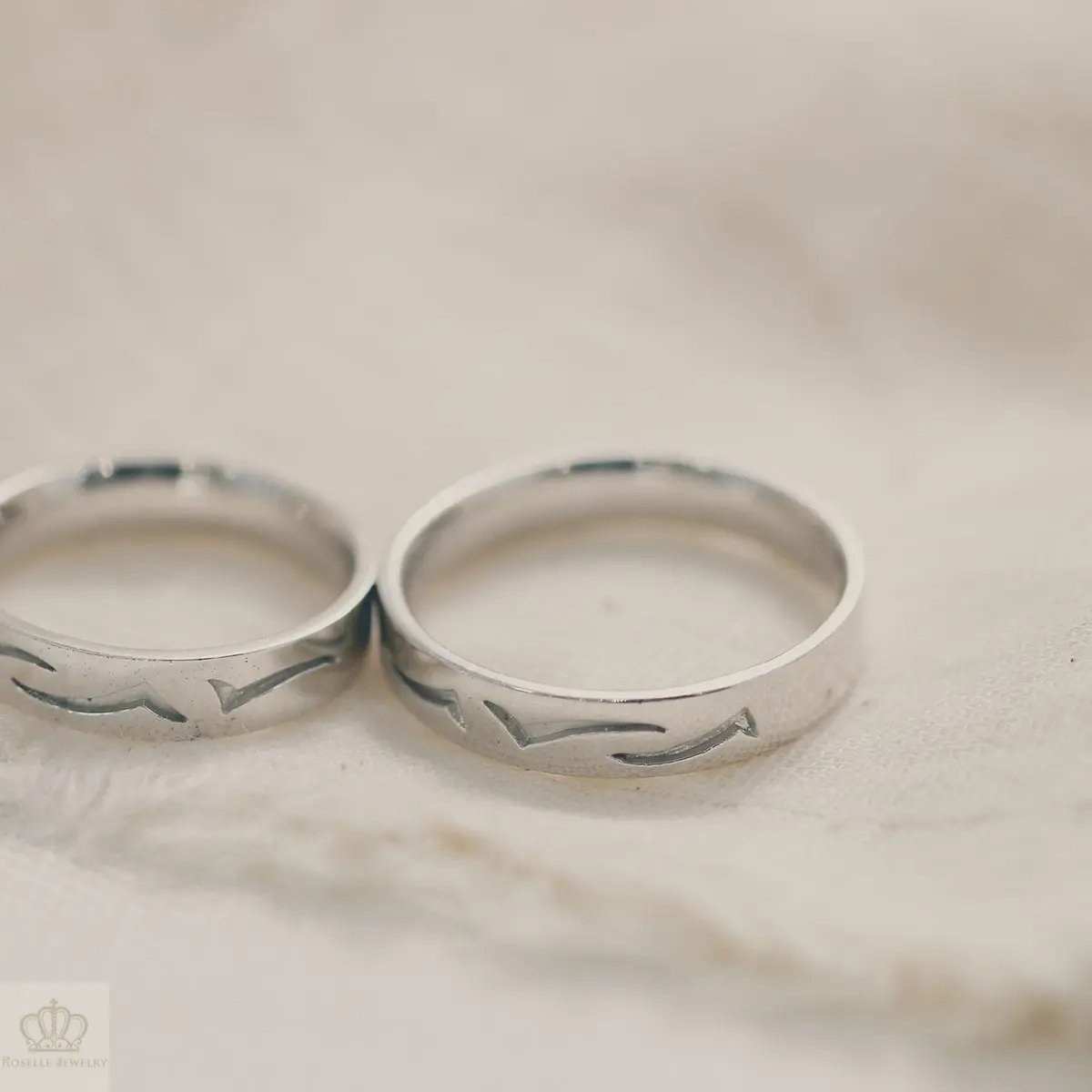 Unique Couple Wedding Ring Set - WM51 CHARLISA™