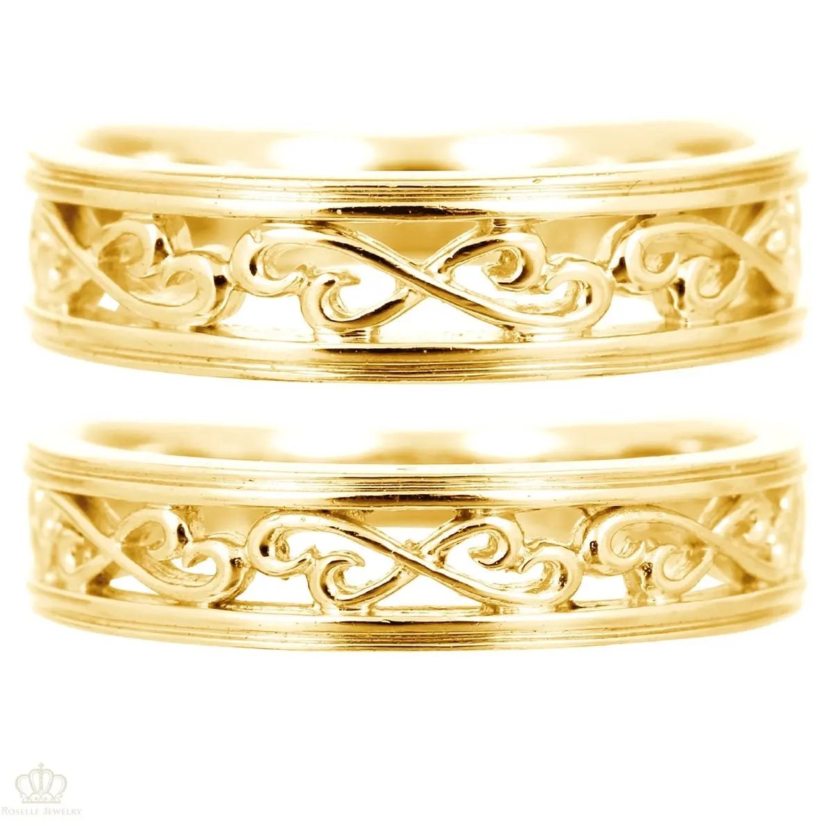 Unique Couple Wedding Ring Set - WM54 CHARLISA™