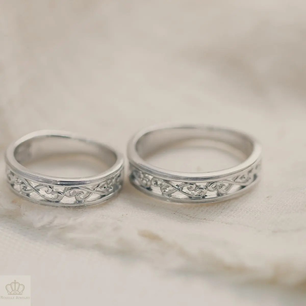 Unique Couple Wedding Ring Set - WM54 CHARLISA™