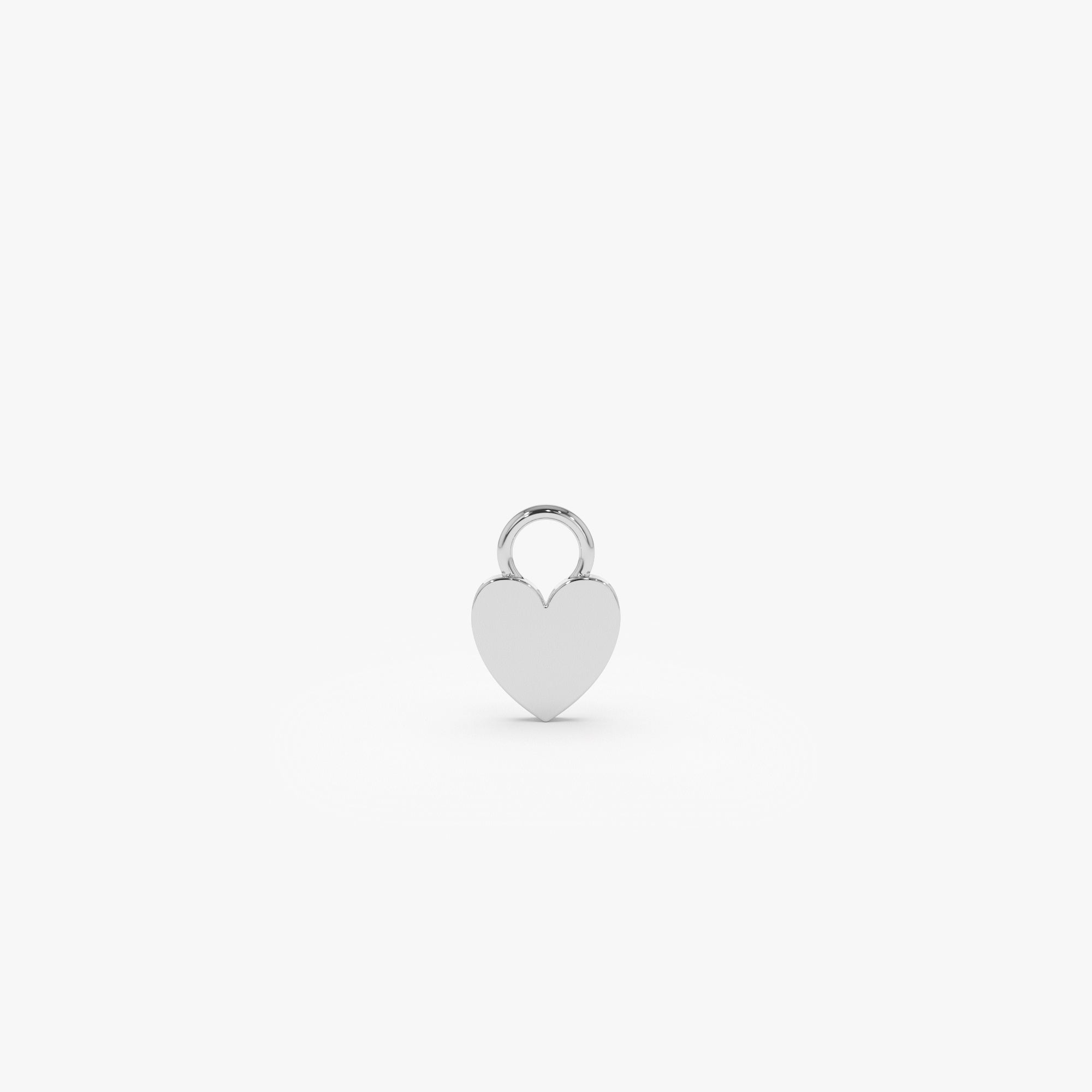 OBFJ1059 - 14k Flat Heart Hoop Charm 4
