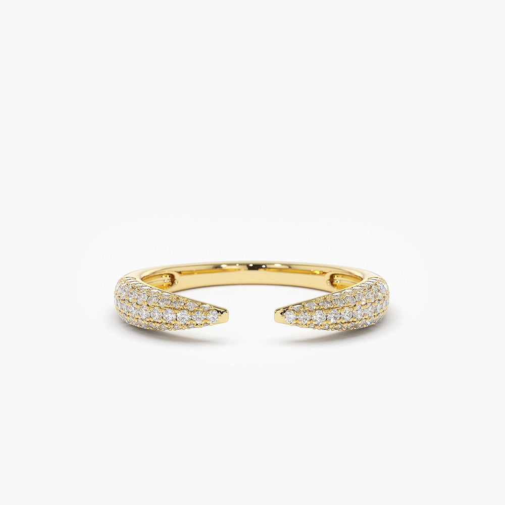 OBFJ1948 - 14k Diamond Claw Ring 1