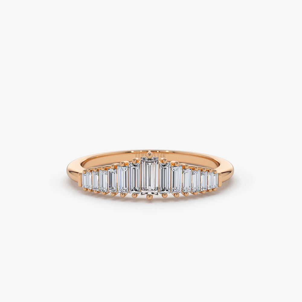 OBFJ1962 - 14K Baguette Diamond Tiara Ring 7