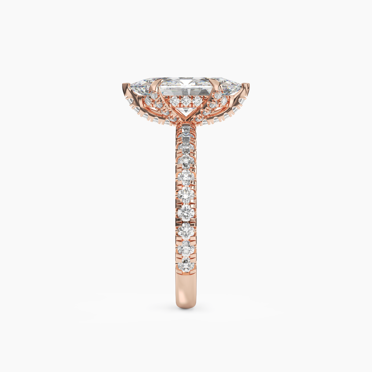 OBSER086 - Breeze Marquise engagement ring setting view 9