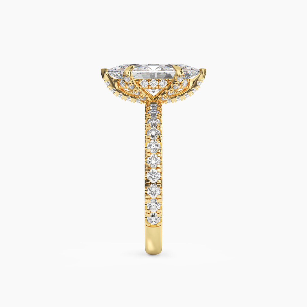 OBSER086 - Breeze Marquise engagement ring setting view 6