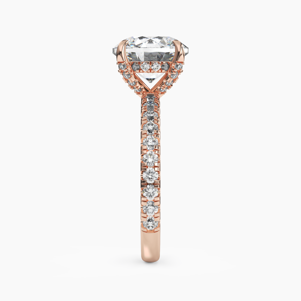 OBSER085 - Breeze Round engagement ring setting view 9