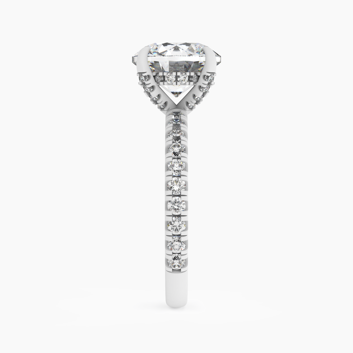 OBSER085 - Breeze Round engagement ring setting view 3